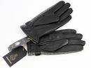 Harris Tweed & Leather Retro 1970s Gloves (Grey)