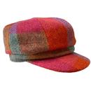 Failsworth Harris Tweed Multi Check Bakerboy Cap O