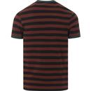 Belgrove FARAH Mens Retro Mod Striped T-Shirt (FB)
