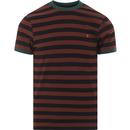 Belgrove FARAH Mens Retro Mod Striped T-Shirt (FB)