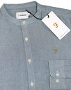 Brewer FARAH Mod L/S Grandad Collar Oxford Shirt
