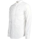 Brewer FARAH 60s Mod Grandad Collar Shirt (White)