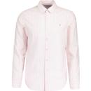 Farah Brewer Mod Slim Fit Stripe Oxford Shirt (CP)