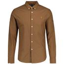 Brewer Farah Mod Slim Fit Organic Oxford Shirt MB