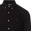 Brewer FARAH Slim Button Down Oxford Shirt (Black)