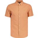 Brewer Farah Retro Mod S/S Oxford Shirt Mandarin