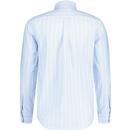Farah Brewer Mod Slim Fit Stripe Oxford Shirt (MB)