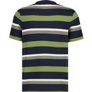 Caspar Farah Yarn Dyed Retro Stripe T-shirt (TN)