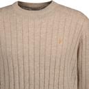 Chalmers Farah Vintage Crew Neck Sweater Beige