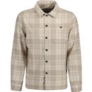 Farah Marks Relaxed Fit Check Over Shirt Beige