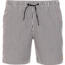 farah vintage mens colbert seersucker stripes drawstring shorts true navy white