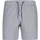 farah vintage mens colbert stripe drawstring swim shorts true navy