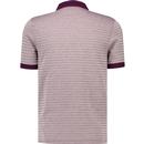 Cotham Farah Retro Jacquard Stripe Polo Shirt B