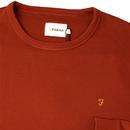 Pickewell FARAH Mens Retro Indie Sweatshirt (Rust)