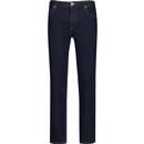 farah vintage mens drake retro mod skinny fit jeans black rinse denim