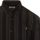 Edsall FARAH 60s Mod Button Down Stripe Shirt (E)