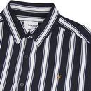 Evison FARAH Retro Mod Casual Fit Stripe Shirt TN