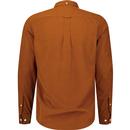 Fontella Farah Mod Burnt Ochre Fine Cord Shirt 