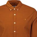 Fontella Farah Mod Burnt Ochre Fine Cord Shirt 