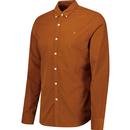Fontella Farah Mod Burnt Ochre Fine Cord Shirt 