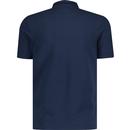 Forster Farah Vintage Textured Panel Polo Shirt I
