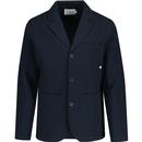 farah vintage mens habersham three button seersucker casual blazer true navy