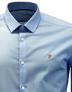 Handford FARAH Mens Mod Bone Collar Smart Shirt PB
