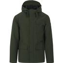 farah vintage hanley three pocket hooded jacket dark green