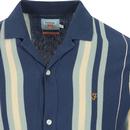 Heisig FARAH 100 Knit Stripe Revere Collar Shirt