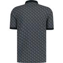 Heydon Farah Geometric AOP Pique Mod Polo Shirt TN