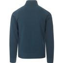 Jim FARAH 1/4 Zip Jersey Sweatshirt (Atlantic)