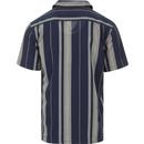Laredo FARAH 100 Retro Stripe Cuban Collar Shirt Y