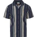 Laredo FARAH 100 Retro Stripe Cuban Collar Shirt Y