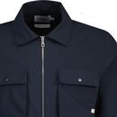 Lynden Farah Vintage Zip Through Overshirt (Navy)