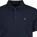 Maddams Farah Jacquard Tonal Micro Check Polo (TN)