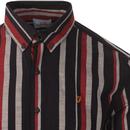Mcpherson FARAH 100 Mod Multi Stripe Oxford Shirt