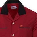 Menard FARAH 100 Retro Revere Collar Bowling Shirt