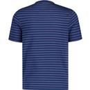 Oakland Farah Vintage Fine Stripe T-shirt Indigo
