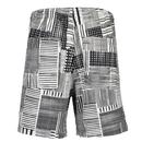 Redwald Farah Archive Stripe Print Canvas Shorts B