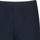 Redwald Farah Retro 50s Navy Seersucker Shorts 