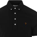 Ricky FARAH Retro Mod Down Pique Polo Shirt (DB)