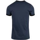Groves FARAH Retro Mod Ringer T-shirt - Bobby Blue