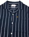 Robbins FARAH Retro Stripe Resort Collar Shirt (N)