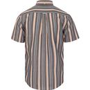 Robertson FARAH Retro Mod Textured Stripe SS Shirt