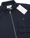 Roscoe FARAH Retro 60s Zip Through Oxford Shirt