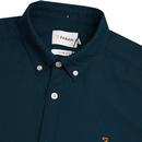 Brewer FARAH Mod Slim S/S Oxford Shirt (Blue Star)