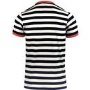 Belgrove FARAH Mens Retro Mod Striped T-Shirt (RC)