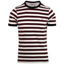 Belgrove FARAH Retro Men's 60s Mod Striped T-Shirt