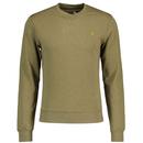 Farah Tim Retro Sweatshirt in Khaki Marl