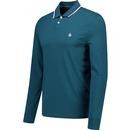 Original Penguin Mod Tipped LS Pique Polo Shirt RP